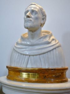 Busto en marmol blanco del vero volto de santo Domingoo de e